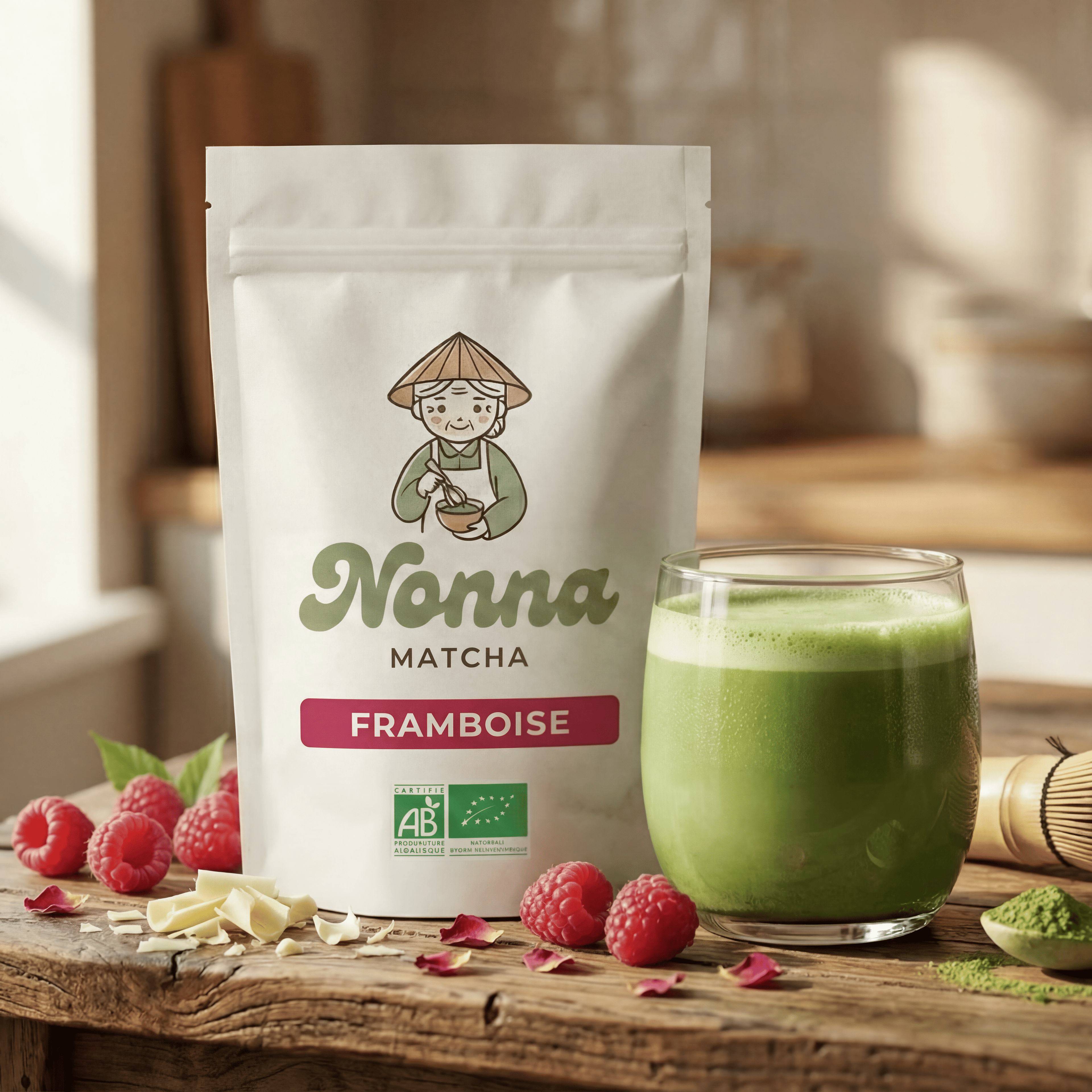 Matcha Framboise 50g